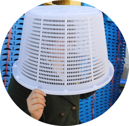 新品小圓籮，圓形塑料籮筐，萌即是正義~