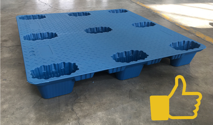 承重要求高？平價(jià)又適用的九腳吹塑托盤(pán)來(lái)啦