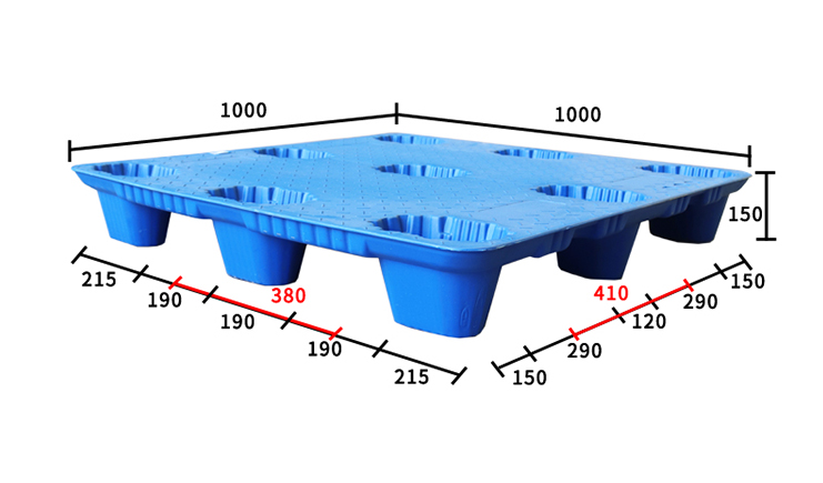 九腳托盤承重不夠？你還可以試試九腳吹塑托盤