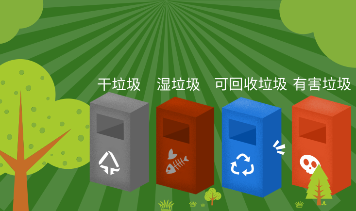 垃圾不分類，城市兩行淚！四色分類垃圾桶碼起來