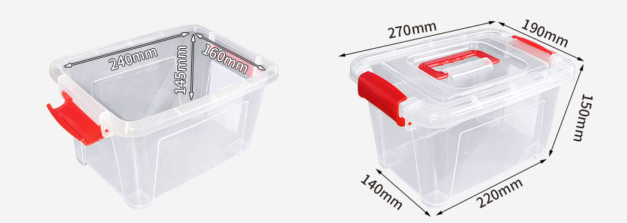 透明手提箱YL-801尺寸圖 透明手提箱YL-801尺寸圖