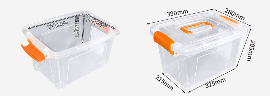 透明手提箱YL-803尺寸圖 透明手提箱YL-803尺寸圖